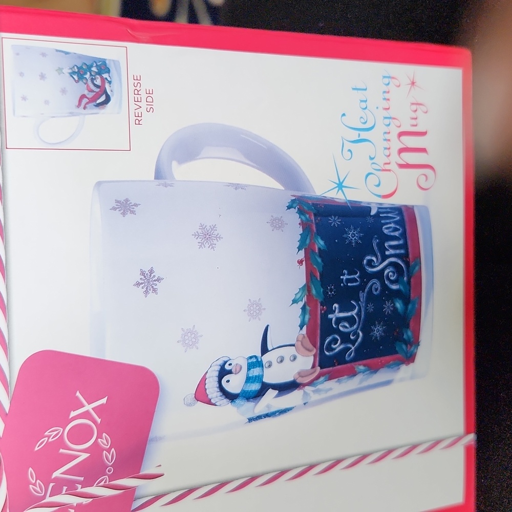 LENOX Heat Changing  Magic Mugs ( 3 total) Christmas Coffee Cup NIB NEW